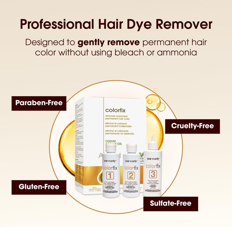 One N Only One 'n Only Color Fix with Argan Oil - Permanent Hair Color Remover - Image 5